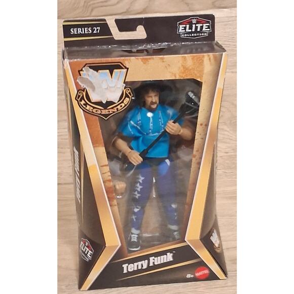 WWE Elite Legends Terry Funk Series 27 New Unopened Damaged box Wrestling Figure - Picture 1 of 5